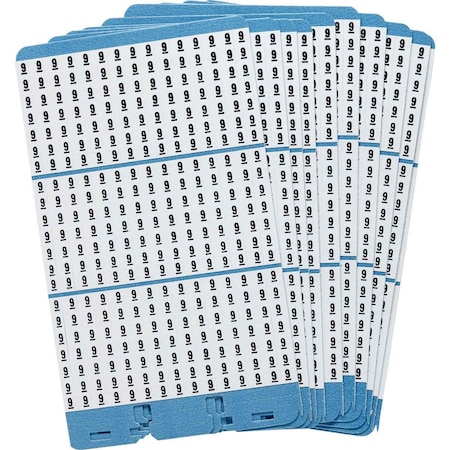 Brady Porta-Pack Wire Marker Book Refill Repositionable Vinyl Cloth 9, 450 Total, 10PK PWM-9